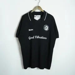 正規 DAIRIKU ダイリク Lame Soccer Uniform Knit Pullover 23PW K-9 半袖 ラメ ニット ポロシャツ サッカー ユニフォーム 黒 3695Q♪のサムネイル