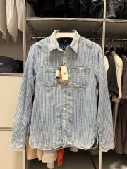 ソ*ク様 RRL ダブルアールエル フロントロゴ Tシャツ ブラウン L