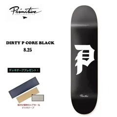 PRIMITIVE プリミティブ　TEAM DIRTY P DECK BLACK　8.25インチ 8.25×32 WB14.25　デッキテープ無料！ 新作 DECK SKATEBOARD スケートボード デッキ スケボー　 日本別注サイズのサムネイル