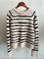 ZADIG&VOLTAIRE ザディグ・エ・ヴォルテール ストライプ エンブロイダリー セーター(正規品)のサムネイル