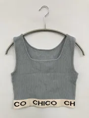 Chico チコ タンクトップ F グレー 無地 ブランドロゴ カップなし レディースのサムネイル
