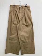 EMMA CLOTHES 엠마 클로즈 치노 팬츠 L 베이지 크롭드·반단 길이 코튼 무지 와이드·루즈 스트레이트 레귤러 맨즈