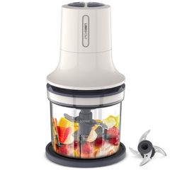 푸드 프로세서 LINKChef 믹서 소형 500ml 전동 260W ?육책 미세 먼지 잘라 쵸퍼 다진기 이유식 무우 아래 육 민치 분쇄 고기 얼음 컴팩트 경량 조용한 씻기 쉬운 인기 2 모드 탑재 섞는다 7
