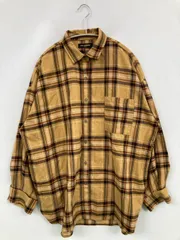 RAG MACHINE ラグマシーン シャツ/ブラウス MEDIUM イエロー チェック柄 ミドル丈 長袖 レギュラーカラー メンズのサムネイル