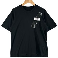 미사용품 MM6 Maison Margiela 엠엠 식스 메종 마르제라 넘버 모티브 S52GC0336 봄 여름 SS 반소매 T셔츠 코튼 블랙 레이디스 XXS[헌옷][중고][무료우송]
