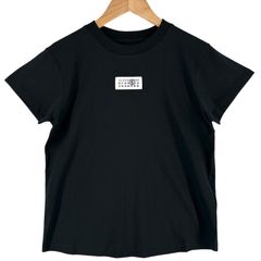 미사용품 MM6 Maison Margiela 엠엠 식스 메종 마르제라 뉴메릭 코튼 저지 S52GC0327 봄 여름 SS 반소매 T셔츠 코튼 블랙 레이디스 XS[헌옷][중고][무료우송]