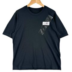 미사용품 MM6 Maison Margiela 엠엠 식스 메종 마르제라 넘버 모티브 S52GC0336 봄 여름 SS 반소매 T셔츠 코튼 블랙 레이디스 XS 정규품[헌옷][중고][무료우송]