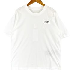 미사용품 MM6 Maison Margiela 엠엠 식스 메종 마르제라 넘버 모티브 S52GC0336 봄 여름 SS 반소매 T셔츠 코튼 화이트 레이디스 XS[헌옷][중고][무료우송]