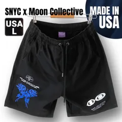 【USA製】Moon Collective x SNYC★バタフライショーツ/イージーショートパンツ★サタデーズ★ブラック★USAメンズL   #2606J052のサムネイル
