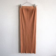 PLEATS PLEASE ISSEY MIYAKE ロングスカート3Lブラウン - メルカリ