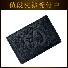 グッチ カードケース カードホルダー ブラック 黒 ＧＧジャンボ 812681 AABY0 未使用 レザー Sランク 0416 GUCCIのサムネイル