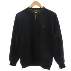 ハッシュパピー Hush Puppies ニット セーター L 黒 ブラック ハーフジップ 長袖 リブニット /SCのサムネイル