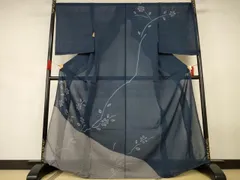 平和屋着物＊夏物　訪問着　紗紬　絞り　枝花文　仮絵羽　正絹　逸品　未使用　AABJ8061jdのサムネイル