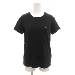 トミー TOMMY Tシャツ M 黒 ブラック ラウンドネック 半袖 /NL ■ECG005のサムネイル