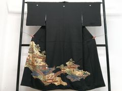 平和屋着物○男性 本場大島紬 アンサンブル 吉祥文 正絹 逸品