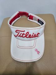 美品 海外製品♪ Titleist サンバイザー ピンク ピンクリボン ゴルフ