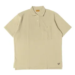 【新品】HUMAN MADE ヒューマンメイド ポロシャツ ベージュ サイズ:L | 25SS ハートパッチ ビッグサイズ 鹿の子 ポロシャツ(BIG POLO SHIRT) | トップス 半袖【メンズ】のサムネイル
