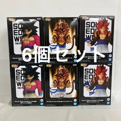 未開封 ドラゴンボール GT SOLID EDGE WORKS THE 出陣 他 超サイヤ人4孫悟空 超サイヤ人4ゴジータ フィギュア 6個セット SF6651 c111