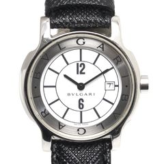 稼働】 BVLGARI ソロテンポ ST29S 白文字盤 デイト 腕時計 - メルカリ