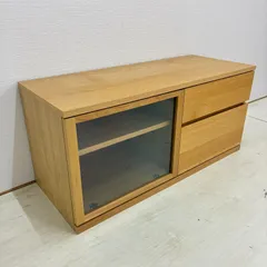 展示品【無印良品】テレビ台　テレビボード　ローボード　AVラック　オーク材　天然木のサムネイル
