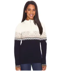 ダールオブノルウェイ レディース アウター ニット・セーター ミニ Dale of Norway Moritz Feminine NavyBeige ネイビーのサムネイル