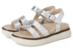 バイオニック レディース シューズ ヒール サンダル VIONIC Solana Slingback Sandalsilver Metallic シルバーのサムネイル