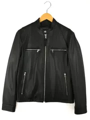 【中古品】 LAMB LEATHER SINGLE RIDER JACKET MC57748 ラムレザー シングルライダースジャケット アウター 【168-250505-hi-07-tag】のサムネイル