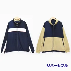 FREAK'S STORE フリークスストア リバーシブル フリース ブルゾン ジャケット アウター ジップアップ メンズ L ネイビー ホワイト ベージュ 183-1522 秋冬のサムネイル
