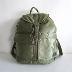 ポーター　タンカー　グリーン　バックパック 美品】PORTER 【タンカー リュック】ポーター セージグリーン バック