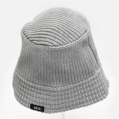 美品 RACAL ラカル Knit Bucket Hat 1300 ニット ダウンブリム バケットハット ニット帽 グレー 帽子 ハット 日本製 RL-23-1300のサムネイル