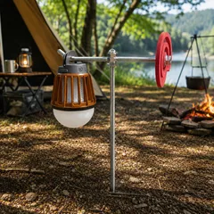 【無骨】ペグ式 蚊取り線香ホルダー＆ランタンハンガー　ステンレス製  キャンプ  ソロキャンプ BBQのサムネイル