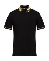ヴェルサーチ メンズ トップス ポロシャツ VERSACE JEANS COUTURE Black ブラックのサムネイル