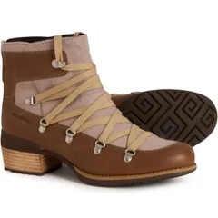 メレル レディース シューズ ブーツ・レインブーツ レザー Merrell Shiloh II Warm Boots Leather For Women Camel キャメルのサムネイル