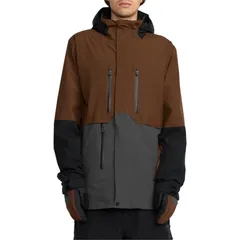 ボルコム メンズ アウター ジャケット・ブルゾン ジャケット Volcom RNGE Stretch 30K Jacket Mens Brown ブラウンのサムネイル