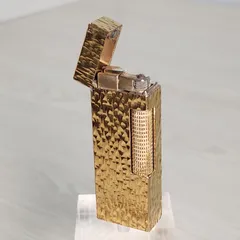 dunhill ダンヒル ガスライター ローラー式 ゴールド スクエア スイス
