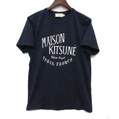 希少】MAISON KITSUNEメゾンキツネ キツネロゴ T ネイビー S - メルカリ
