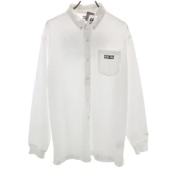 未使用 NEW ERA ニューエラ 長袖 ボタンダウン ポロシャツ XXL ホワイト 鹿の子 メンズ 古着のサムネイル