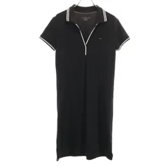 TOMMY HILFIGER トミーヒルフィガー 半袖 ワンピース XS ブラック レディース 古着のサムネイル
