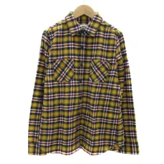 ロデオクラウンズワイドボウル RODEO CROWNS WIDE BOWL RCWB カジュアルシャツ 長袖 チェック柄 厚手 M マルチカラー 黄色 イエロー /YS2のサムネイル