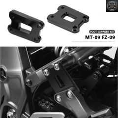 야마하 MT-09 MT 09 MT09 FZ-09 FZ 09 2021 용 오토바이 패신저 풋 페글로 다운 키트, 조정 가능한 리어 풋 레스트 페달사
