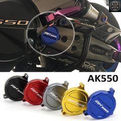KYMCO AK550 AK-550 AK 550용 2017-2020년식 신형 오토바이 액세서리 CNC 알루미늄 합금 프레임 홀 커버 드라이브 샤프트 커버 키