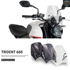 TRIDENT Trident 660 2021 2022 용 오토바이 액세서리 윈드 스크린 액세서리 윈드 실드 배플 에어 윈드 디플렉