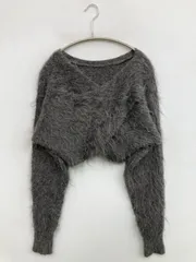 Chico チコ ニット/セーター F グレー ウール・ニット ナイロン 無地 ショート丈 長袖 Vネック クルーネック(丸首) レディースのサムネイル