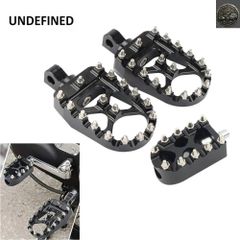 オートバイ用フットペグ MX ワイドファットフットレスト ペダル シフトペグ付き ハーレー スポーツスター 1200 ダイナ ストリートボブ