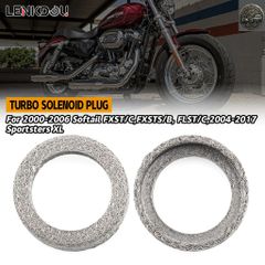 エキゾーストクロスオーバーガスケットシール ハーレースポーツスターXL 2004-2017 ソフテイル FXST/C FXSTS/B FLST/C 2000-2006 65927-00