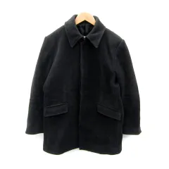 ハイストリート HIGH STREET ステンカラーコート ミドル丈 ヘリンボーン柄 M チャコールグレー /SY7のサムネイル
