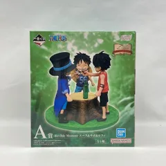【中古】バンダイ 一番くじ ワンピース ドラマティックメモリーズ A賞 Revible Moment エース＆サボ＆ルフィ 未開封品[97]
