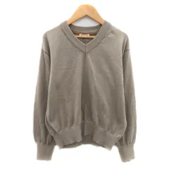 アフタヌーンティー Afternoon Tea WARD ROBE ニット カットソー 長袖 Vネック オーバーサイズ M-L グレージュ /YK29のサムネイル