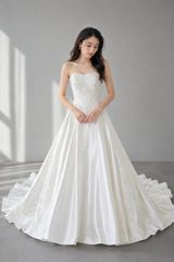 ニコル NICOLE Aライン ウェディングドレス ホワイト 白 L・I