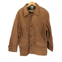 ゲス GUESS 90S 裏地ネル レザーハーフコート メンズ import：L のサムネイル